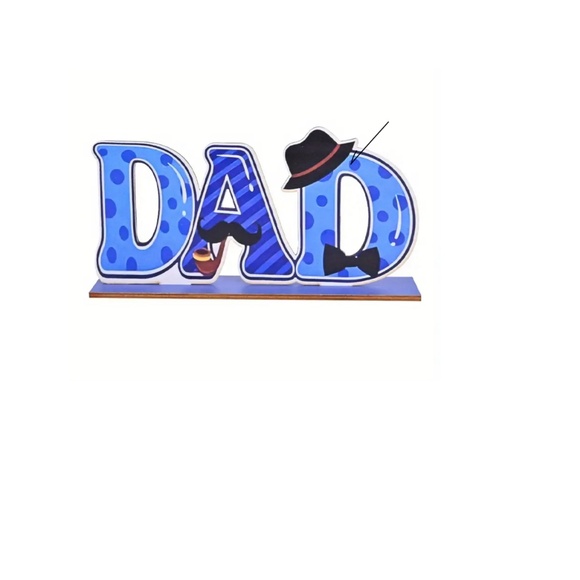 Father's Day Dad Wooden Splicing Home Decor - Picture 1 of 2